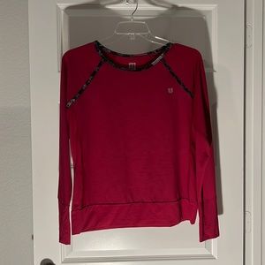 Eleven Venus Williams long sleeve active top hot pink Large activewear outdoor